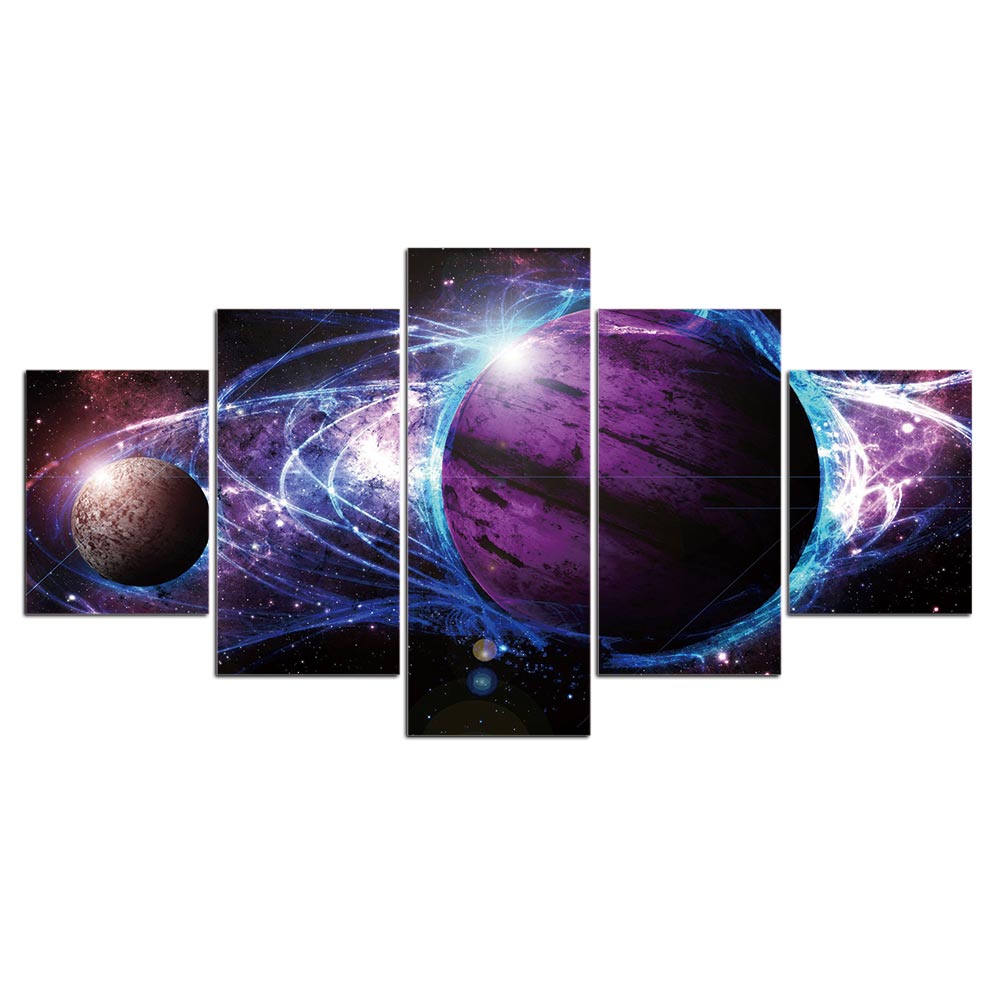 Adesivo murale Pianeti e nebulosa cosmica