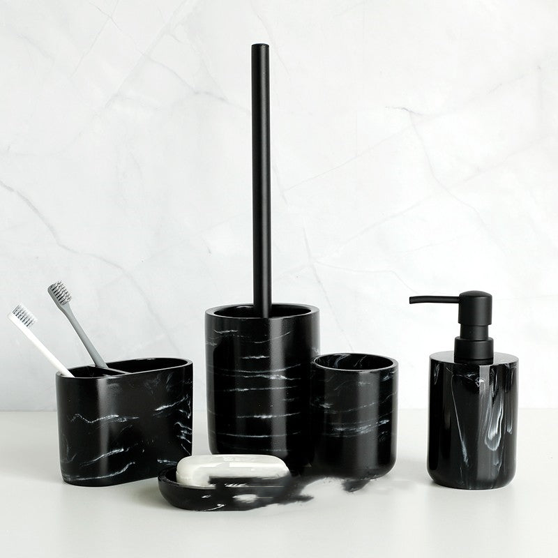 Set bagno marmo (5 pezzi)