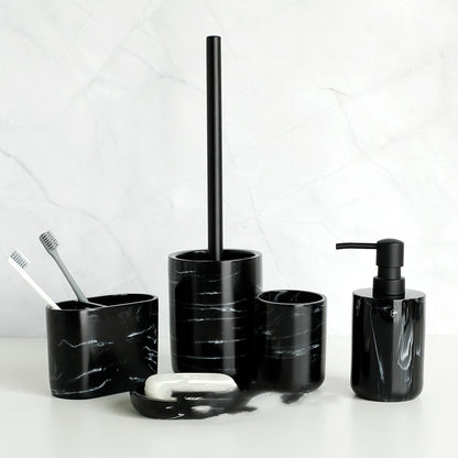 Set bagno marmo (5 pezzi)