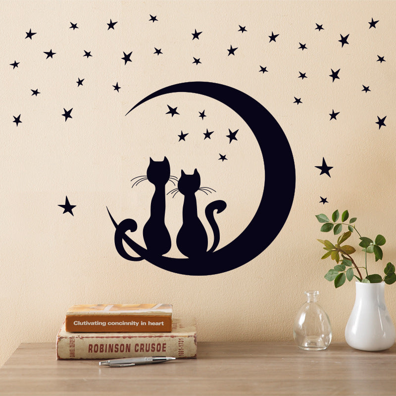 Sticker gatto nero