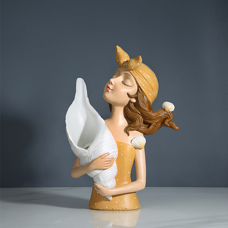 Figura Ragazza con Bouquet