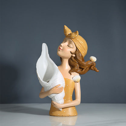 Figura Ragazza con Bouquet