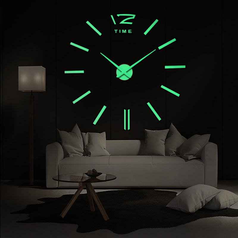 Orologio da parete Neon verde TIME