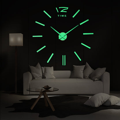 Orologio da parete Neon verde TIME