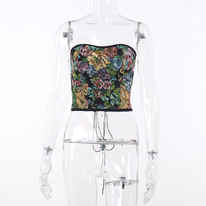 Maglietta reggiseno stile olio retrò
