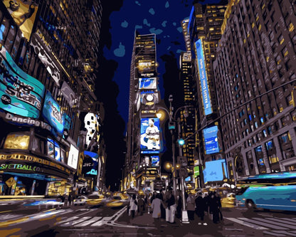 Quadro New York notturna