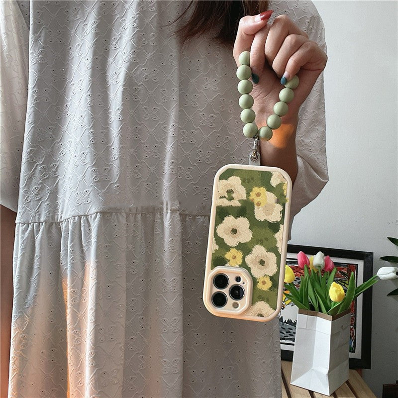 Custodia Telefono Fiori Verdi