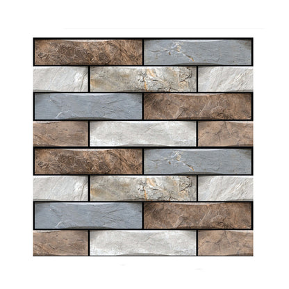 Adesivo murale legno 3D