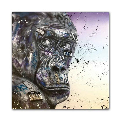 Quadro street art con graffiti