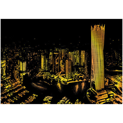 Quadro su tela Città di notte