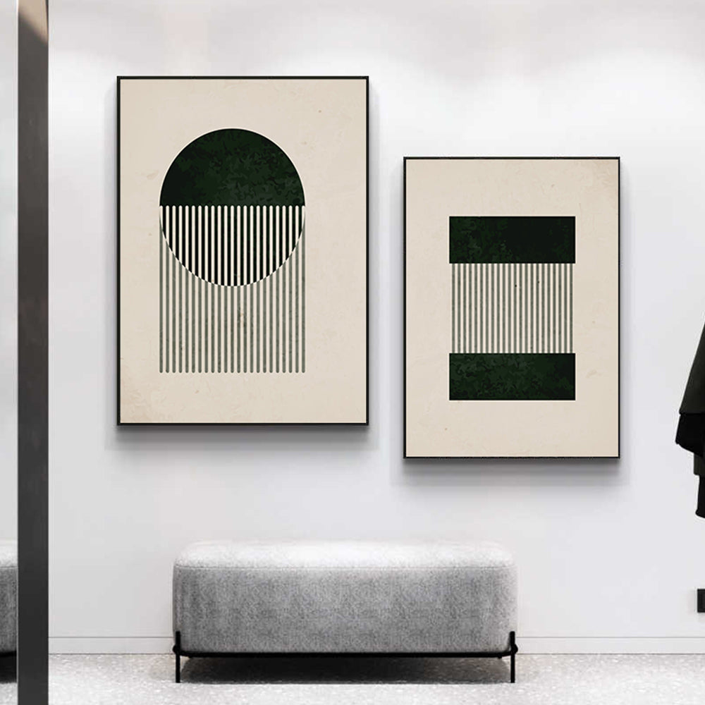 Quadro nero astratto