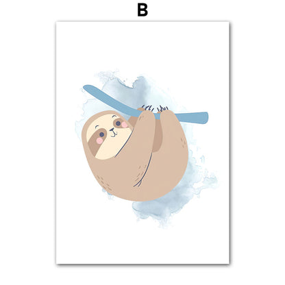 Poster scandinavo animali