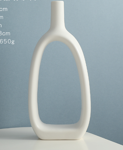 Vaso in ceramica cuore traforato