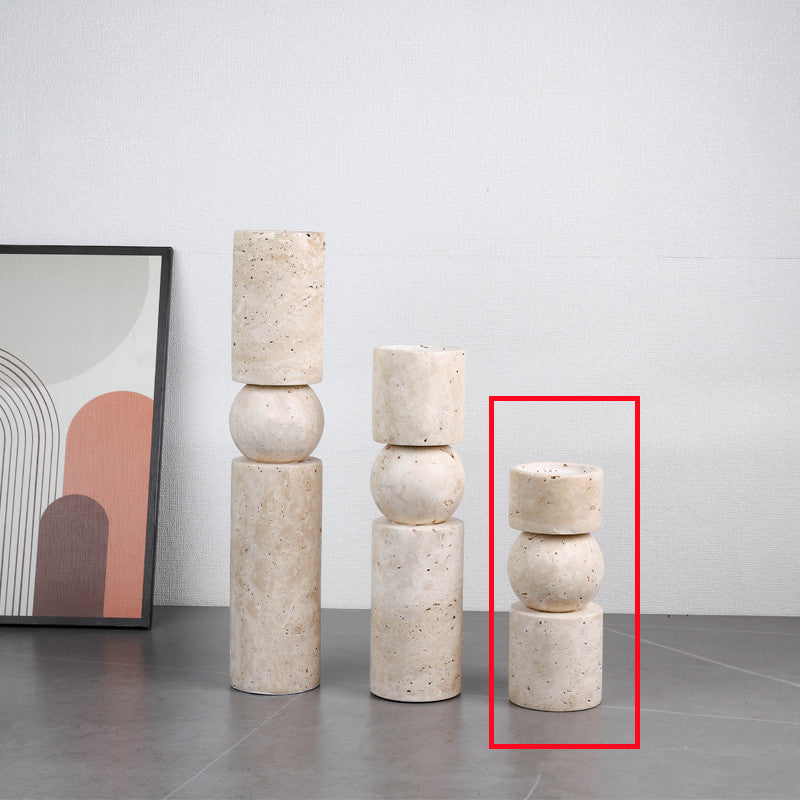 Candelabro pietra beige