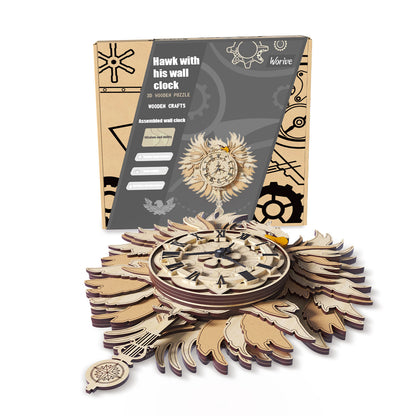 Orologio da parete Aquila legno