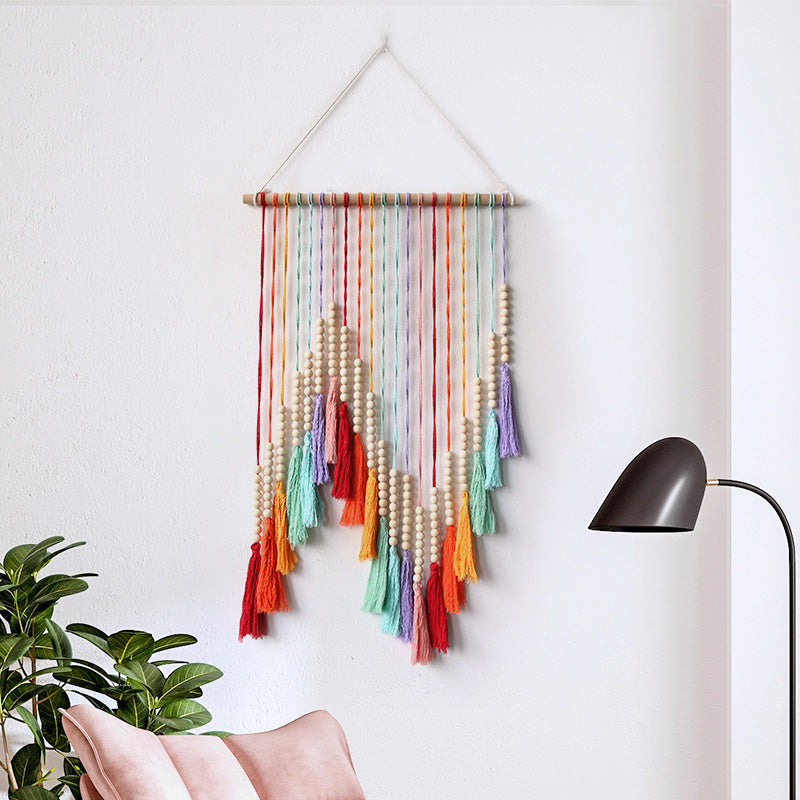 Arazzo Multicolore con Nappe