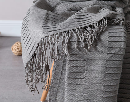 Coperta grigia piccola rilievo