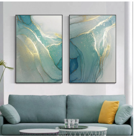 Quadro Astratto Effetto Liquido