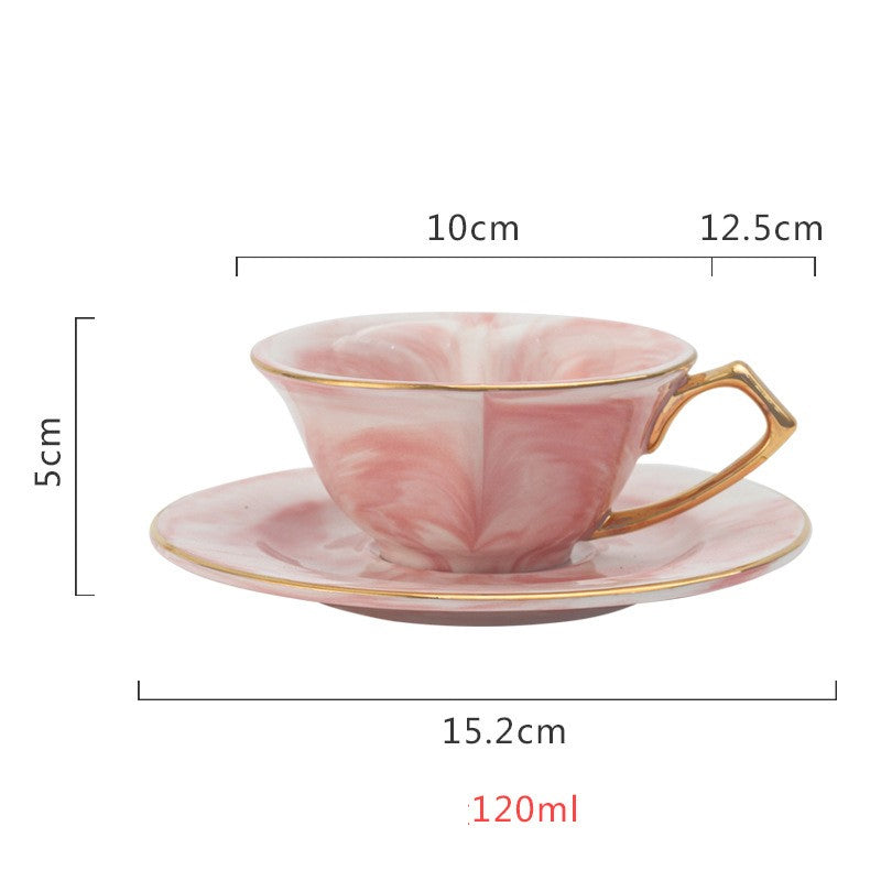 Tazza caffè ceramica marmorizzata