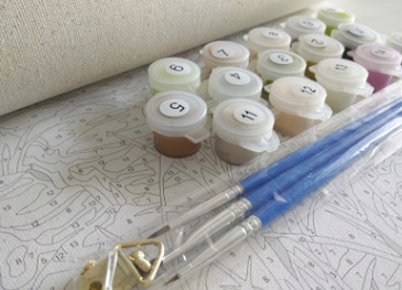 Dipinto cane colorato