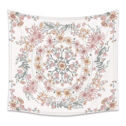 Arazzo mandala floreale