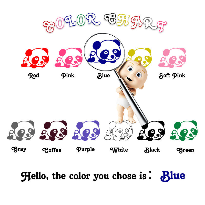 Adesivo murale Guida interattiva dei colori