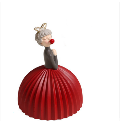 Decorazione ragazza bolle