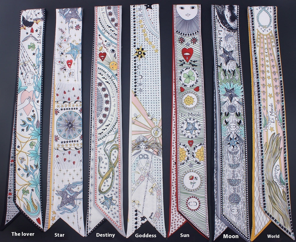 Foulard seta tarocchi