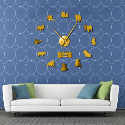 Orologio da parete Cani silhouette