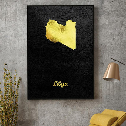 Quadro mappa Lettonia
