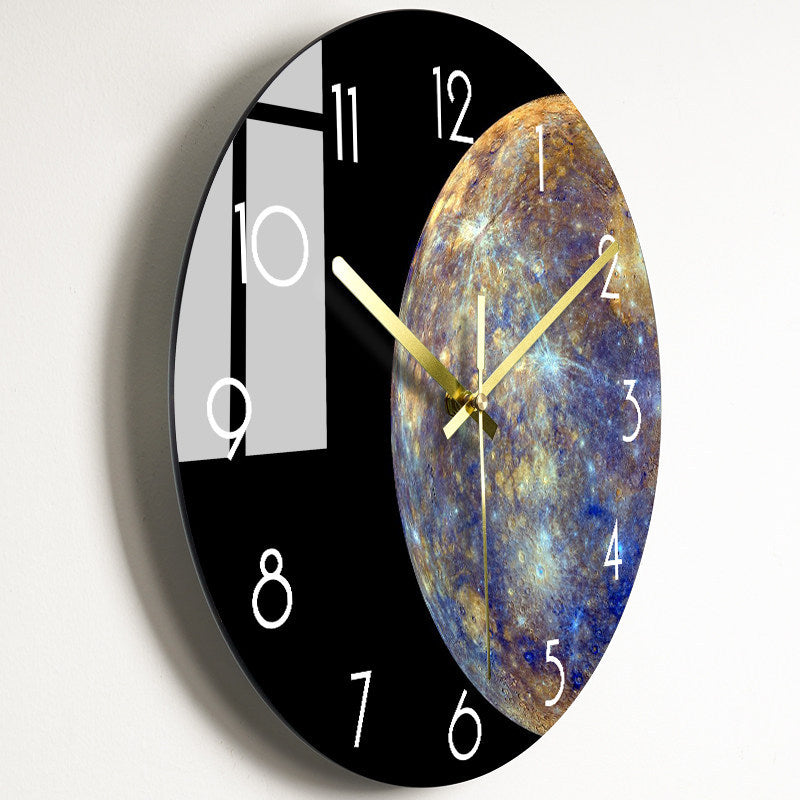 Orologio da parete Marmo riflesso gold