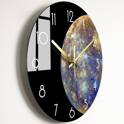 Orologio da parete Marmo riflesso gold