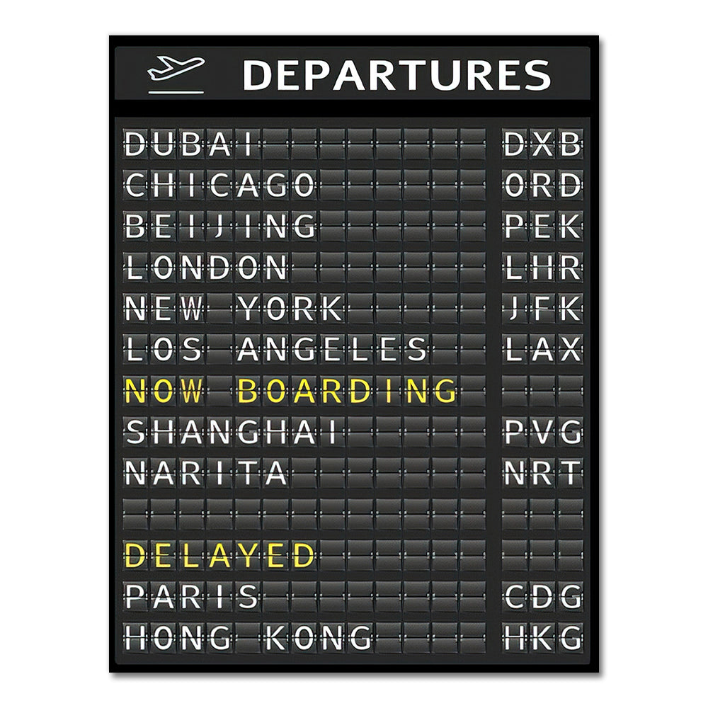 Quadro Tabellone aeroporto