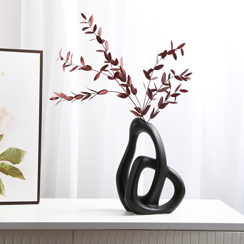 Vaso ceramica a cuore nordico