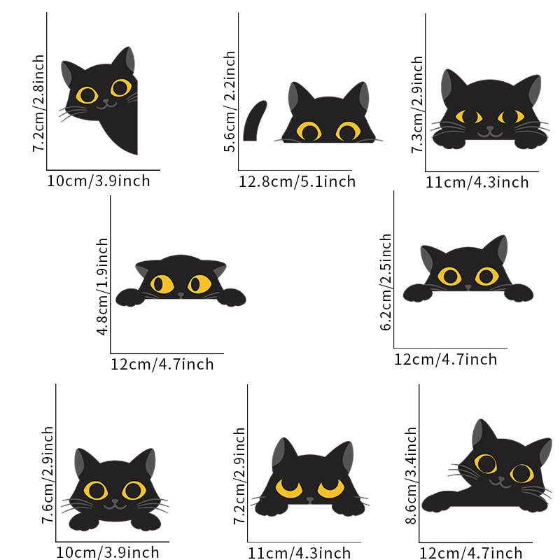 Adesivo murale gatto nero