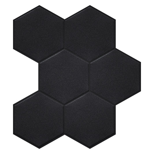 Adesivo esagonale nero