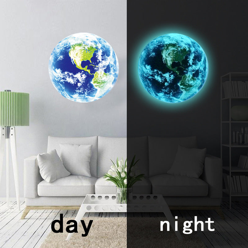 Adesivo 3D Luna Terra