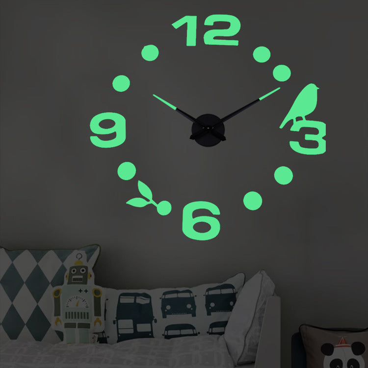 Orologio da parete Numeri romani neon