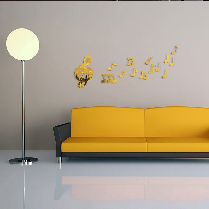 Specchio murale note musicali