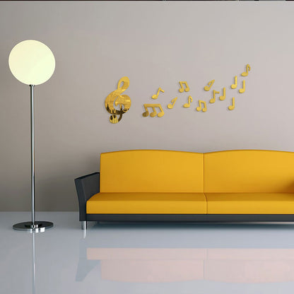 Specchio murale note musicali