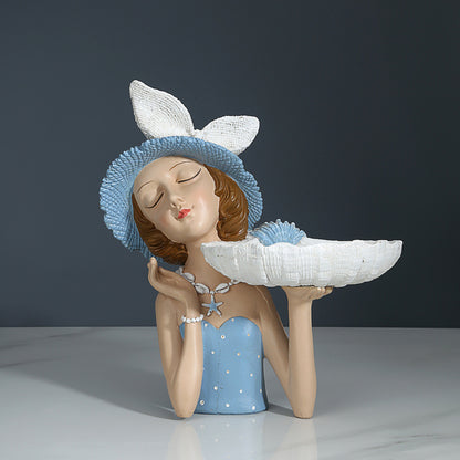 Figura Ragazza con Bouquet
