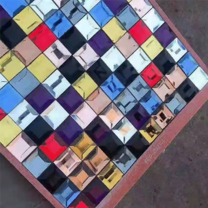 Specchio murale a mosaico