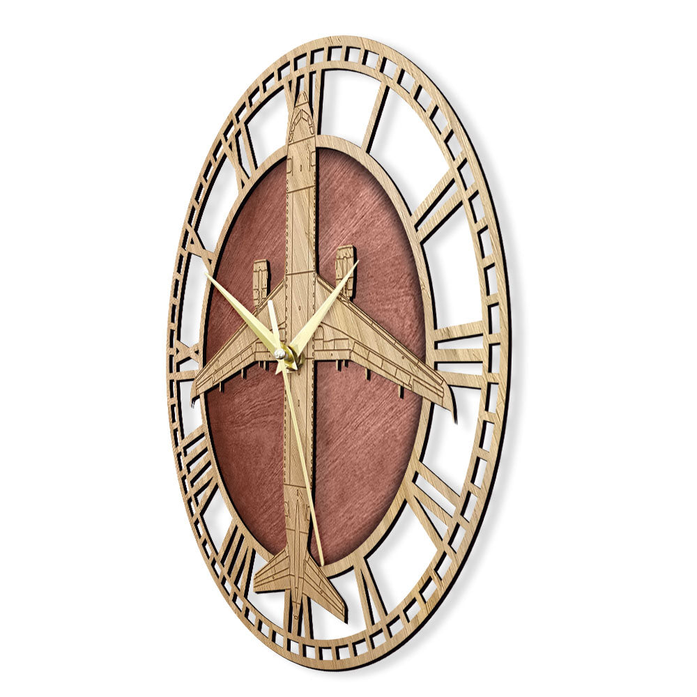 Orologio da parete Aereo legno intagliato