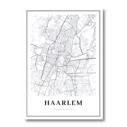 Poster Mappa Paesi Bassi