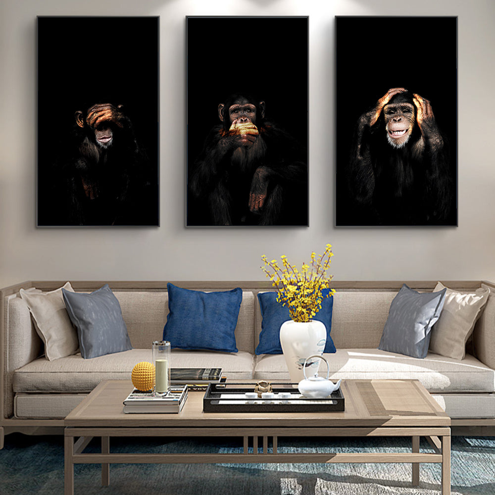 Quadro Astratto Scimmia
