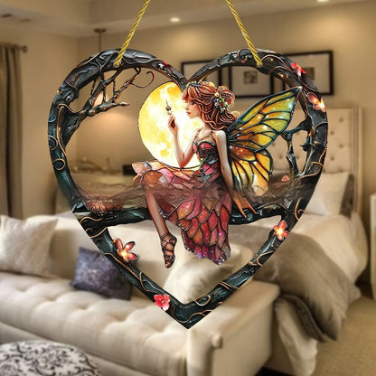 Quadro cuore effetto vetrata