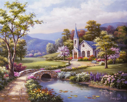 Kit pittura olio paesaggio