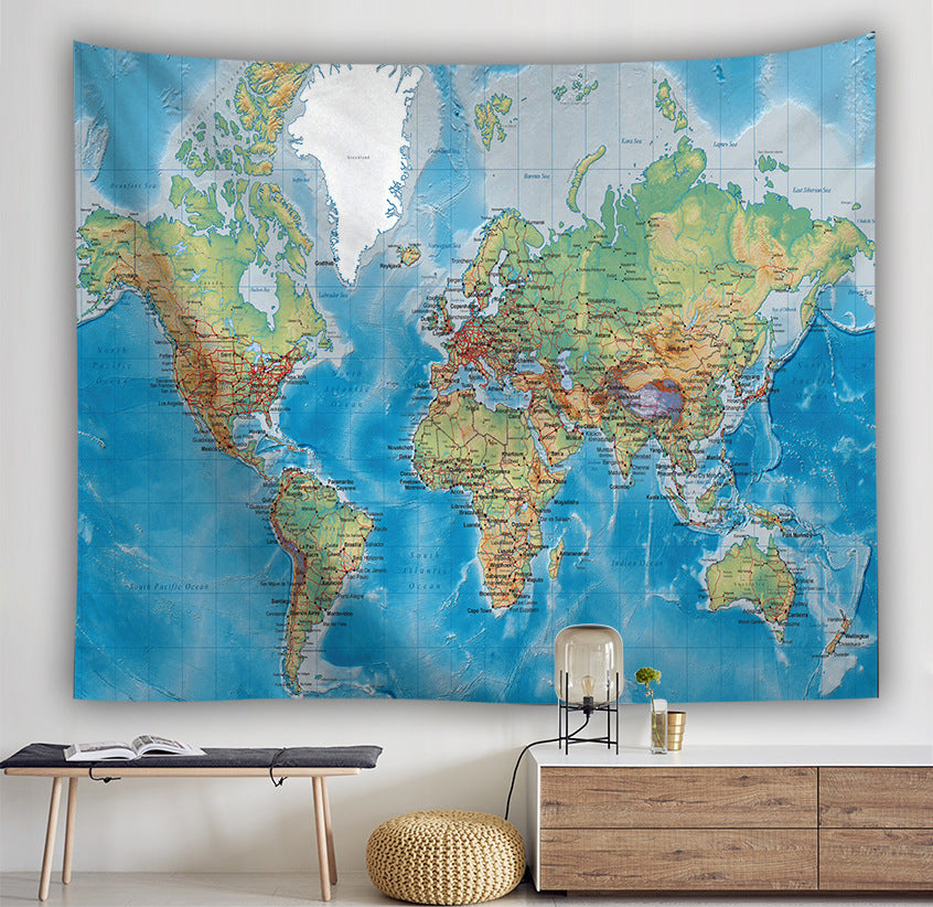 Tappezzeria mappa mondiale