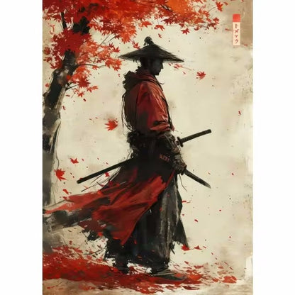 Quadro geisha cartoon