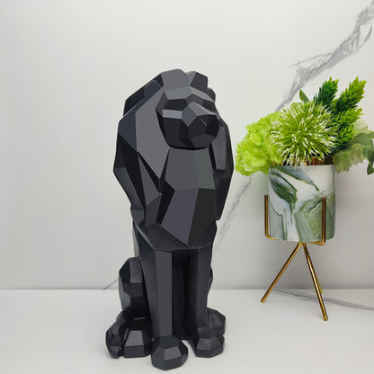 Statuetta Leone Geometrico